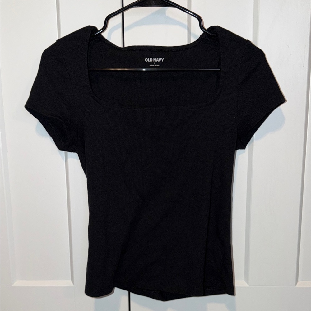Old Navy Women's Classic Black Short Sleeve Tee